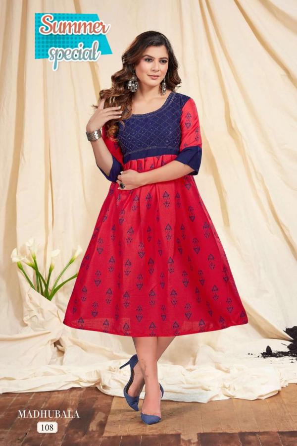 Trendy New Madhubala  Rayon Designer Kurti Collection